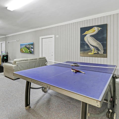 Gather for family fun and competition in the games room