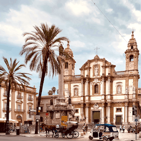 Take a day-trip to the historic centre of Palermo – it's around thirty minutes away
