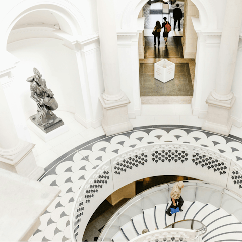 Be inspired while exploring Tate Britain – a short walk away