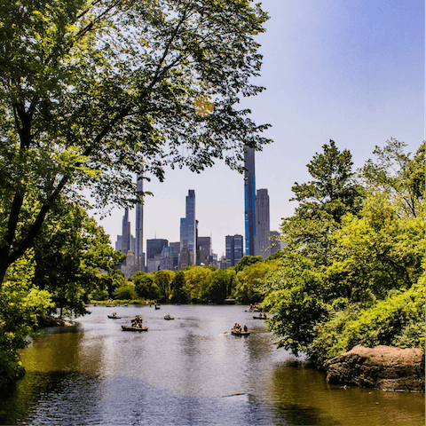 Stroll the famous Central Park, only a short walk from the apartment