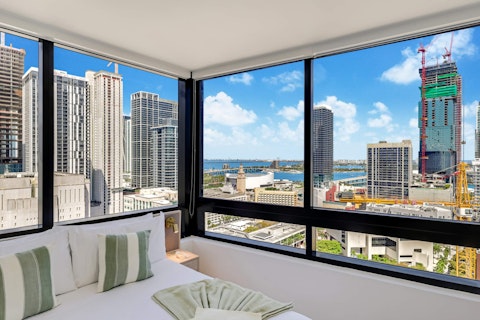Wake up to sweeping Miami and bay views