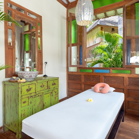 Arrange for a massage treatment at home in the dedicated spa area