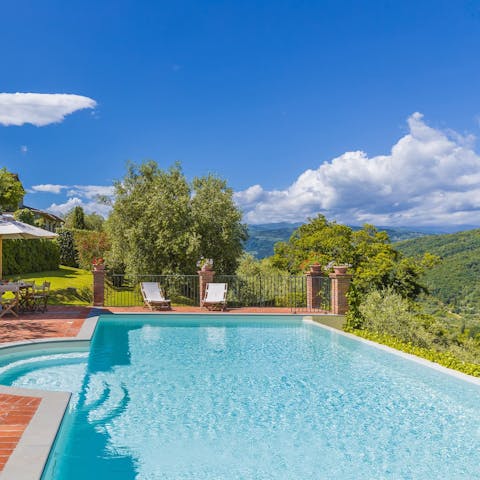 Soak up the sunshine (and the views) by the pool