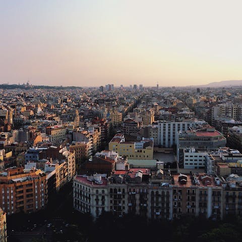 Stay in the ornate Eixample Esquerra district of Barcelona