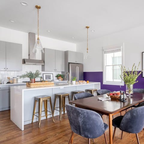 Enjoy open-plan living and dining