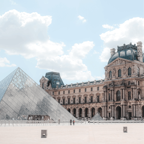 Spend a few hours browsing the art collections at the Louvre Museum