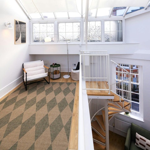 Start your day with an invigorating yoga session on the mezzanine