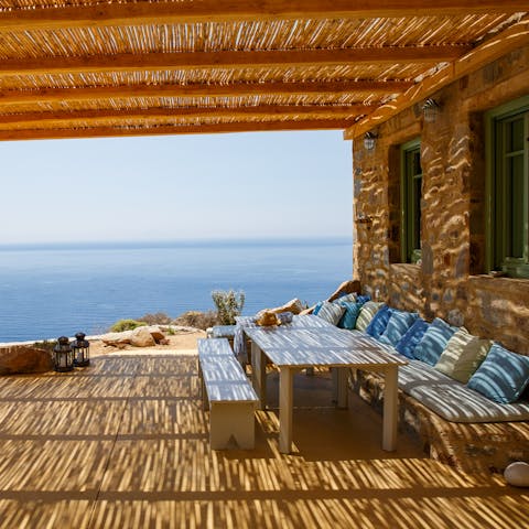 Spend lazy afternoons gazing at the views from the terrace