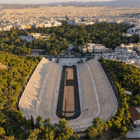 Stay in Pagrati, home to the first Olympic Stadium