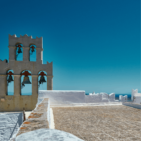 Explore the historic Monastery of St John – it's a fourteen-minute drive