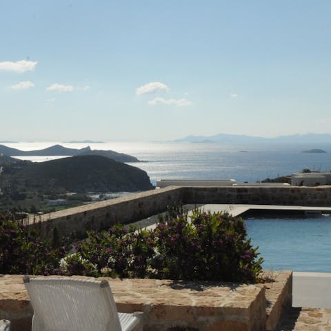 Admire the striking views with a freshly squeezed juice