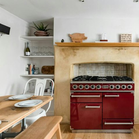 Prepare hearty family meals in the cosy kitchen