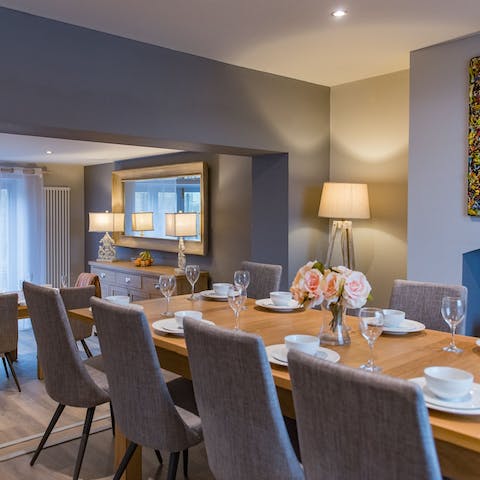 Celebrate life's special moments with intimate meals in the dining room