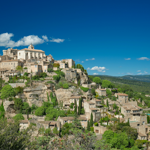 Discover the region's many pretty hilltop villages