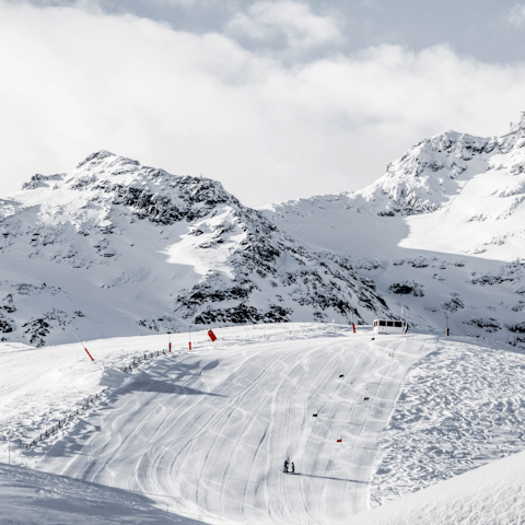 Hit the slopes at Courchevel with ski lifts right on your doorstep