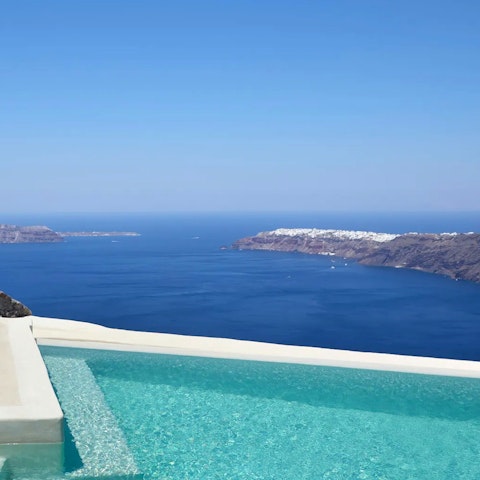 Cool off in the crystal clear swimming pool