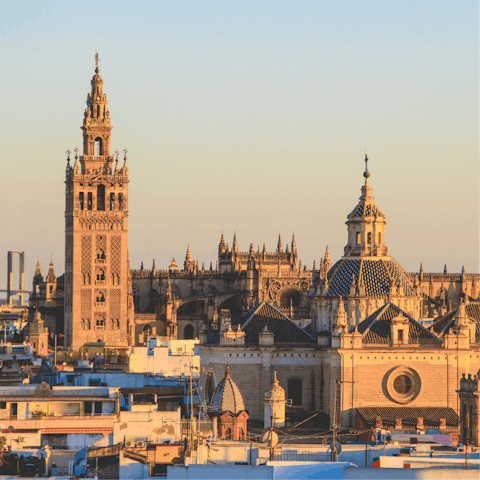 Stay just around the corner from Seville Cathedral