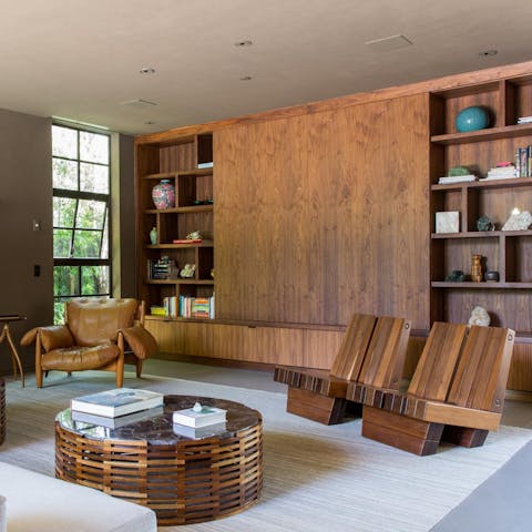 Feel grounded among the beautiful natural materials throughout the home