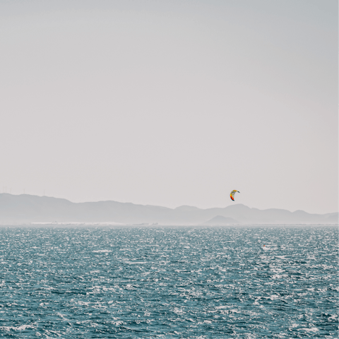 Drive down to the Costa Blanca to enjoy some wind-surfing