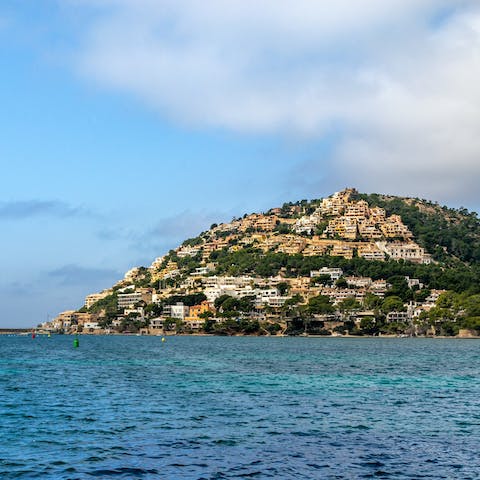 Explore the many cafes and restaurants of Puerto de Andratx – it's a short drive away