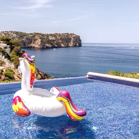 Jump straight into your private swimming pool