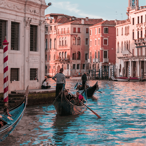 Hop on a gondola for the most refined way to explore Venice's network of canals