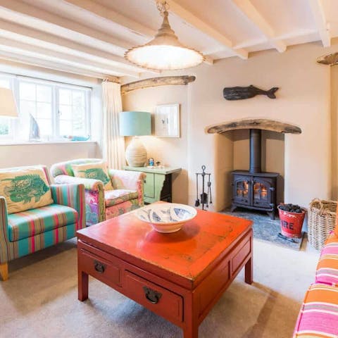 Curl up beside the wood burner and break out the board games