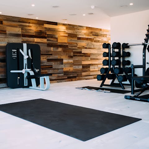 Burn off some excess energy in the communal gym