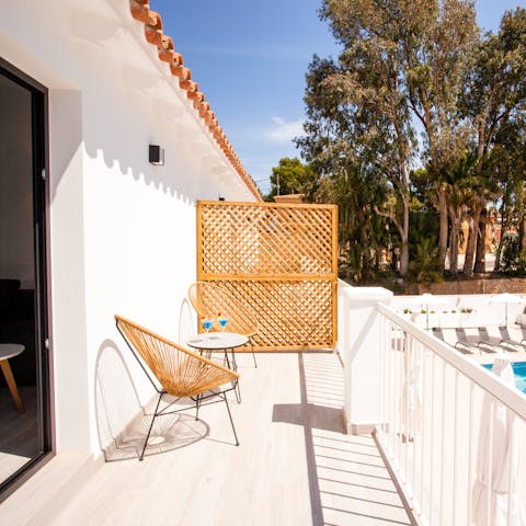 Enjoy the privacy of your own balcony