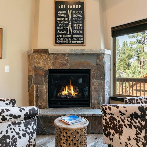 Get cosy in front of the fire on chilly evenings