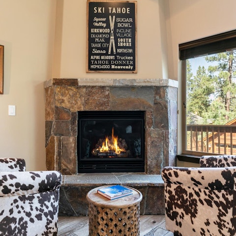 Get cosy in front of the fire on chilly evenings