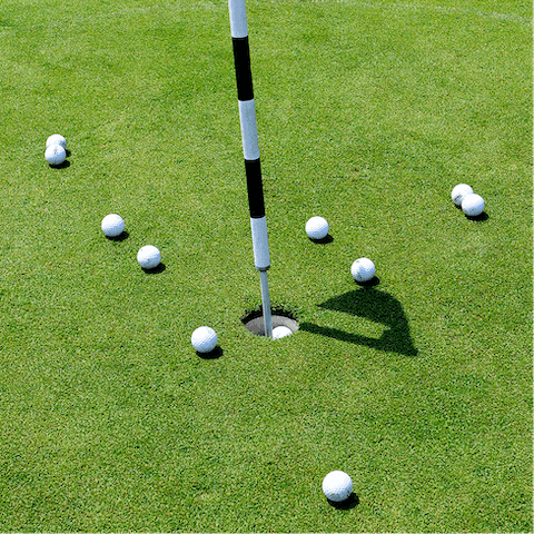 Tee off at the beautiful golf course just a few minutes up the road