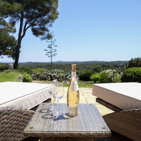 Pour yourself a glass and admire the views