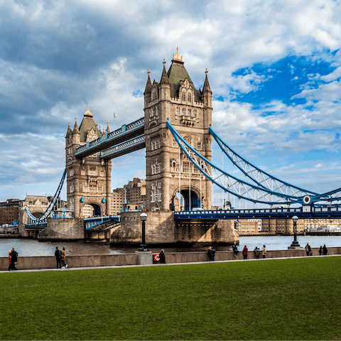 Hop on the Tube at Kew Birdge and be in central London in around fifteen minutes