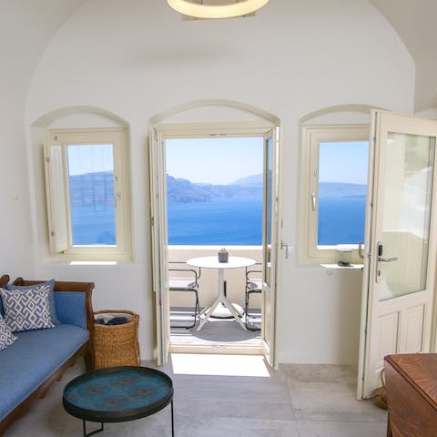Take your breakfast out onto the balcony and enjoy the stunning view