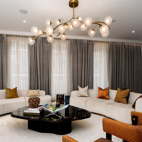 Cosy up in the chic living space