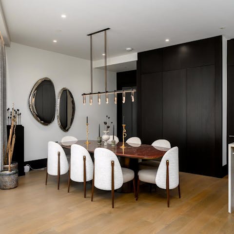 Gather friends for elegant dinner parties