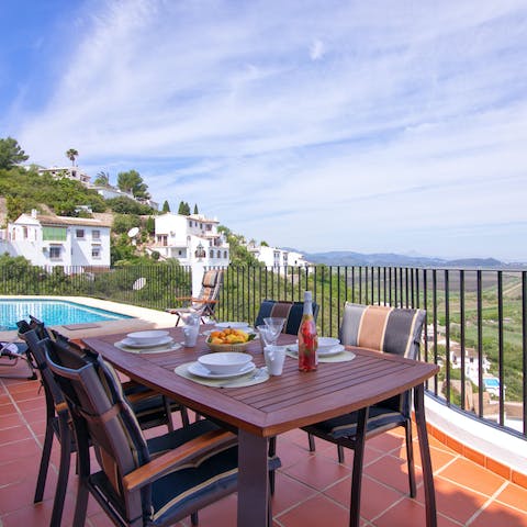 Enjoy a long lunch in the sun