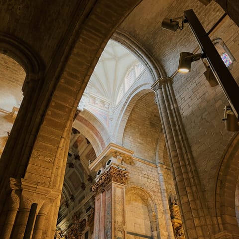 Take the sixteen-minute train ride to the city centre and visit the famous Sé do Porto