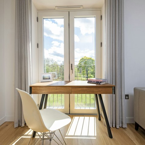 Get into focus mode at the dedicated desk