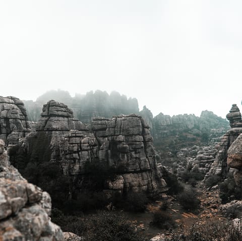 Wander between the rocks of Antequera, just ten minutes away