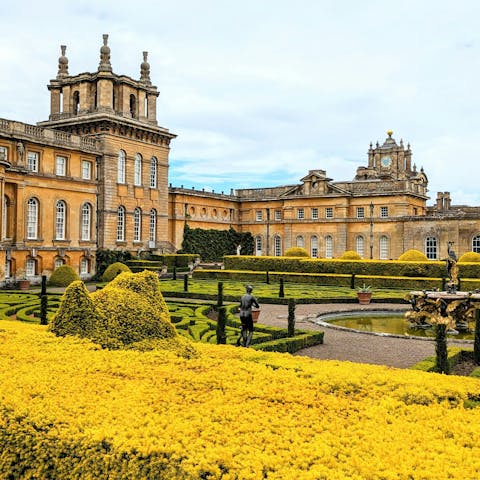 Step back in time at Blenheim Palace, just fifteen minutes away