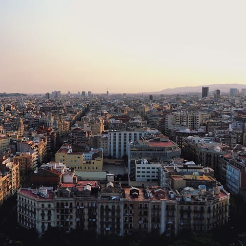 Explore the vibrant city of Barcelona from your location in the Gracia district