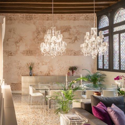 Appreciate the seamless blend of Middle Ages architecture and contemporary design