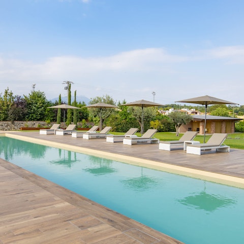 Spend the day soaking up the sun by the 25-metre pool