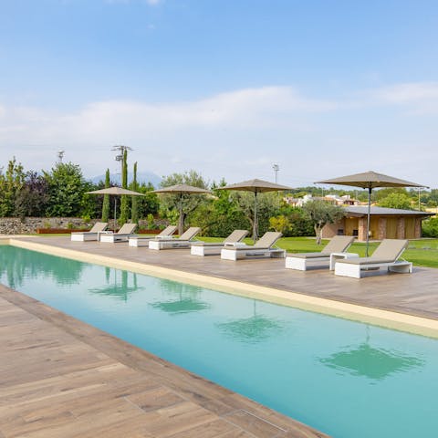 Spend the day soaking up the sun by the 25-metre pool