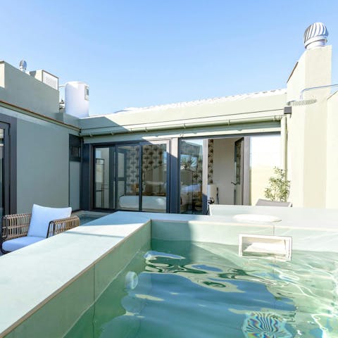 Cool off from the Andalusian sun in the small pool