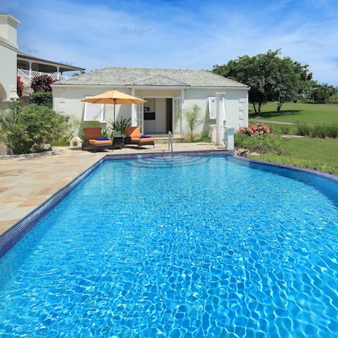 Enjoy the privacy afforded by staying in the separate two-bedroom guest house