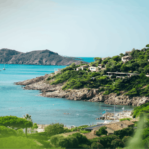 Spend the day exploring the beautiful beaches of the Côte d'Azur