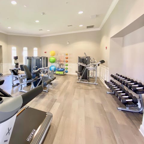 Keep on top of your workout regime in the fitness centre